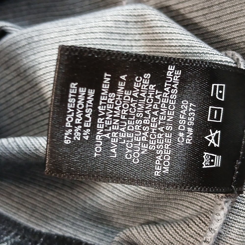 Black and White Checkered Pull-on Pants Womens Small (Tag Missing) Office Casual - Picture 3 of 4